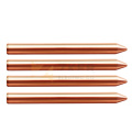 High Quality lightning protection cooper coated steel earth rod /copper bonded grounding rod